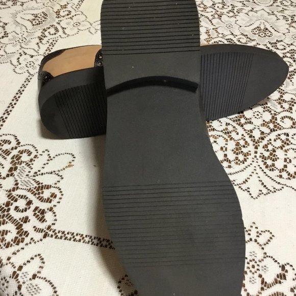 Men's Rockabilly Saddle Oxfords Leather Shoes Black/Tan Brown Size 10.5 NEW - Picture 5 of 10